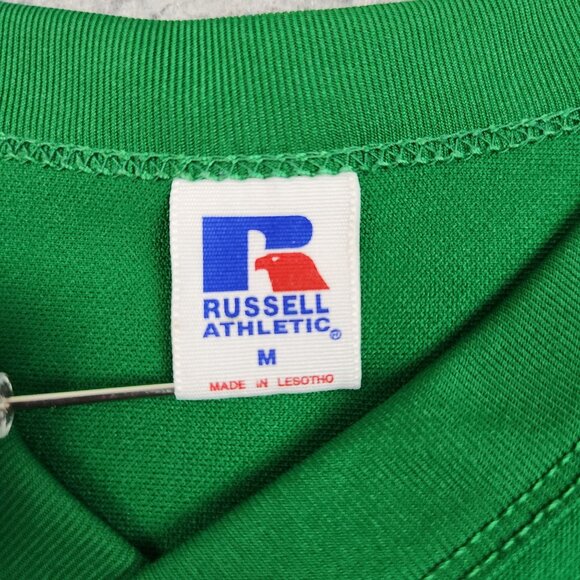 Vintage Russell Athletic Practice Jersey Boys Youth Medium Green Football Mesh - Picture 7 of 12